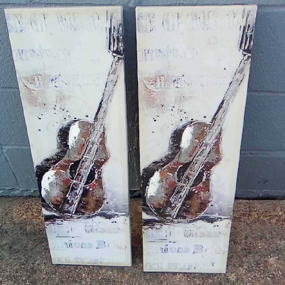 Guitar Art Panels Set